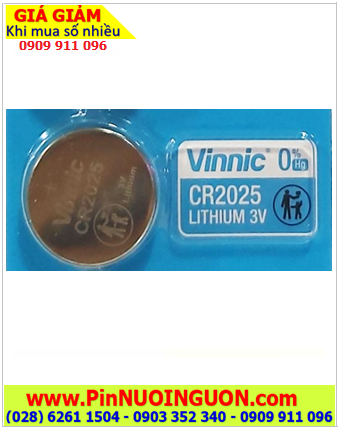 Vinnic CR2025 Pin CR2025 _Pin 3.0v lithium Vinnic CR2025 chính hãng